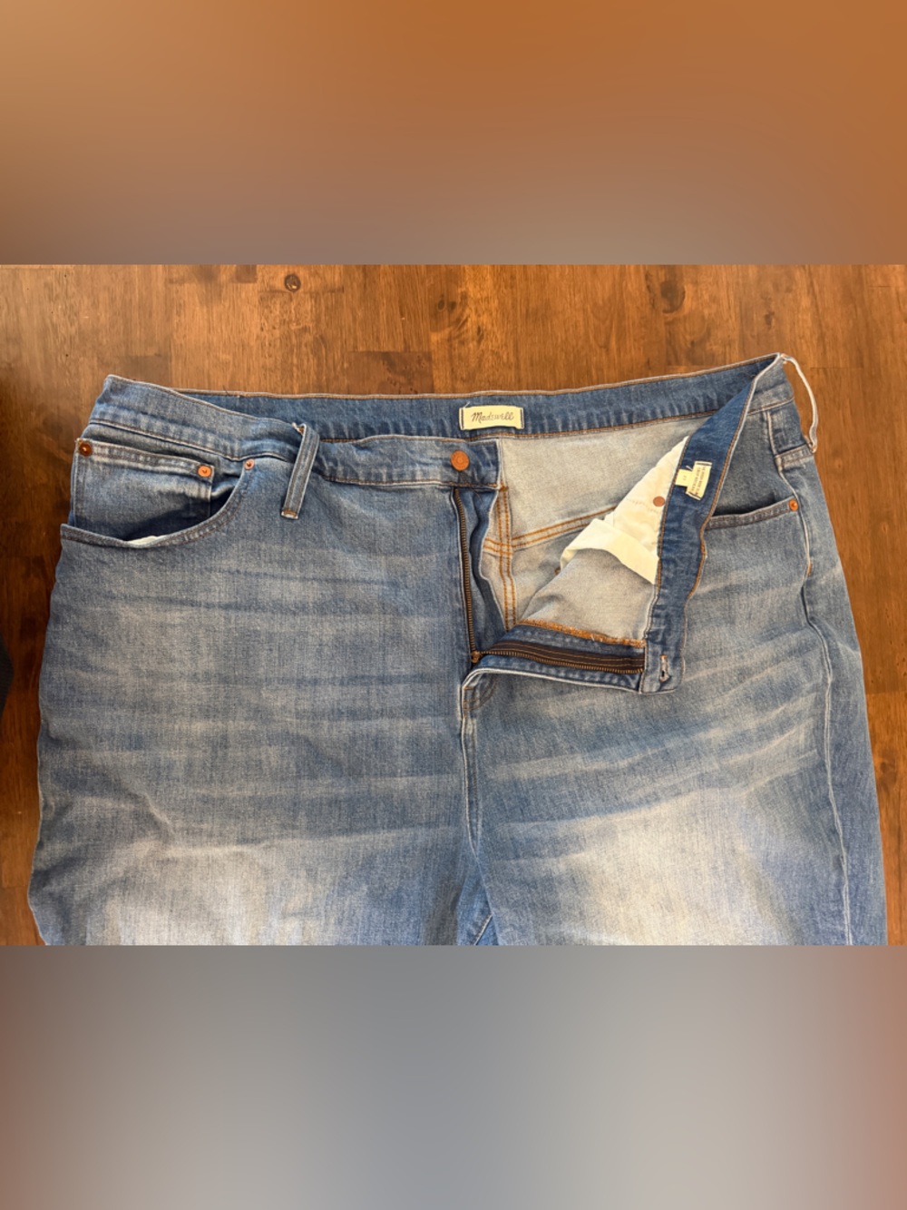 Madewell High Rise Slim Crop Boyjean Light Wash Jeans - Picture 8 of 12